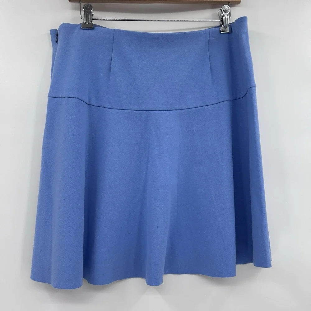 Tory Burch Womens‎ Raquelle Skirt Size L Blue Dusk NWT Preppy Tenniscore Classic